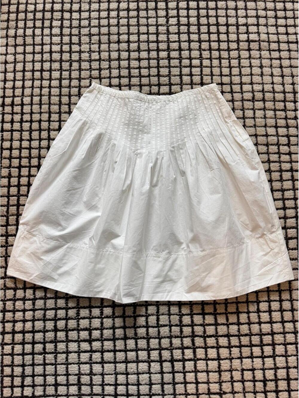 Free People White Knee-Length A-Line Skirt - Picture 4 of 8